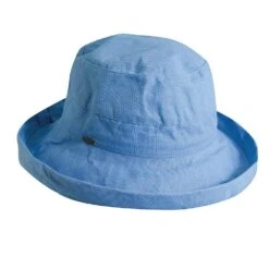 Bliss - Scala LC484 White Cotton Medium Brim Bretton Bucket Hat -Hat Shop scala bretton bliss scala lc484 white cotton medium brim bretton bucket hat hat 16524314837132