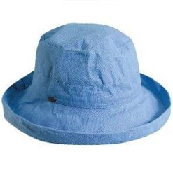Bliss - Scala LC484 White Cotton Medium Brim Bretton Bucket Hat -Hat Shop scala bretton blue one size fits most bliss scala lc484 white cotton medium brim bretton bucket hat hat 16556512477324