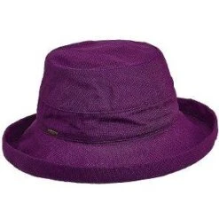 Bliss - Scala LC484 White Cotton Medium Brim Bretton Bucket Hat -Hat Shop scala bretton grape one size fits most bliss scala lc484 white cotton medium brim bretton bucket hat hat 16556512444556