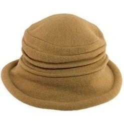 Genevra - Scala LW399 Walnut Crushable Boiled Wool Cloche Hat -Hat Shop scala cloche camel one size fits most genevra scala lw399 walnut crushable boiled wool cloche hat hat 16556514869388