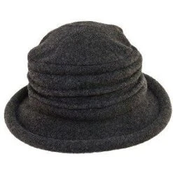 Genevra - Scala LW399 Walnut Crushable Boiled Wool Cloche Hat -Hat Shop scala cloche charcoal one size fits most genevra scala lw399 walnut crushable boiled wool cloche hat hat 16556514803852
