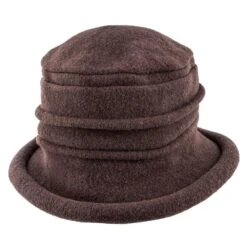 Genevra - Scala LW399 Walnut Crushable Boiled Wool Cloche Hat -Hat Shop scala cloche genevra scala lw399 walnut crushable boiled wool cloche hat hat 16524323192972