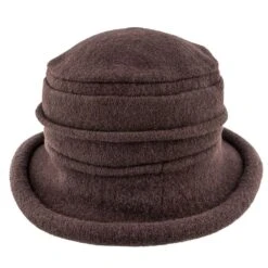 Genevra - Scala LW399 Walnut Crushable Boiled Wool Cloche Hat -Hat Shop scala cloche genevra scala lw399 walnut crushable boiled wool cloche hat hat 16524323258508