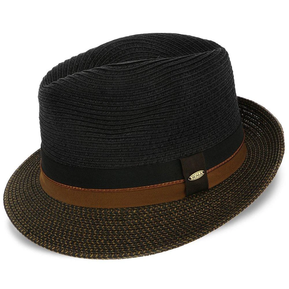 The City - Scala Black Paper Braid Fedora Hat 2 The City - Scala Black Paper Braid Fedora Hat - Image 2