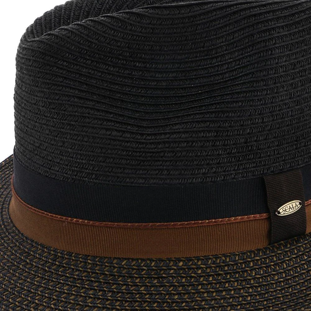 The City - Scala Black Paper Braid Fedora Hat 6 The City - Scala Black Paper Braid Fedora Hat - Image 6