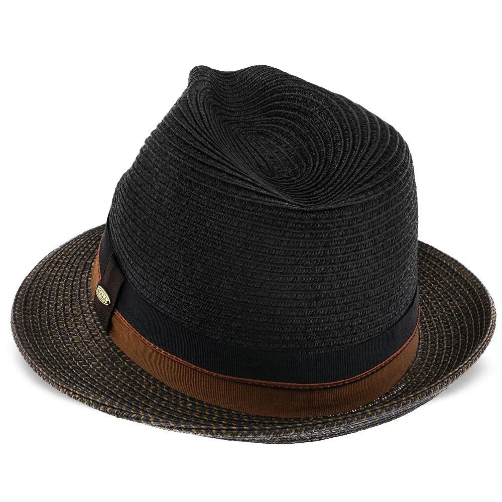 The City - Scala Black Paper Braid Fedora Hat 5 The City - Scala Black Paper Braid Fedora Hat - Image 5