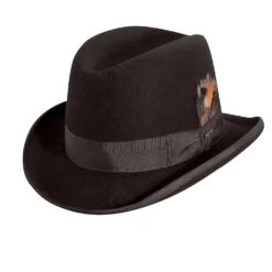 Dashing - Scala WF545 Wool Felt Homburg Hat -Hat Shop scala homburg dashing scala wf545 wool felt homburg hat hat 16524344262796