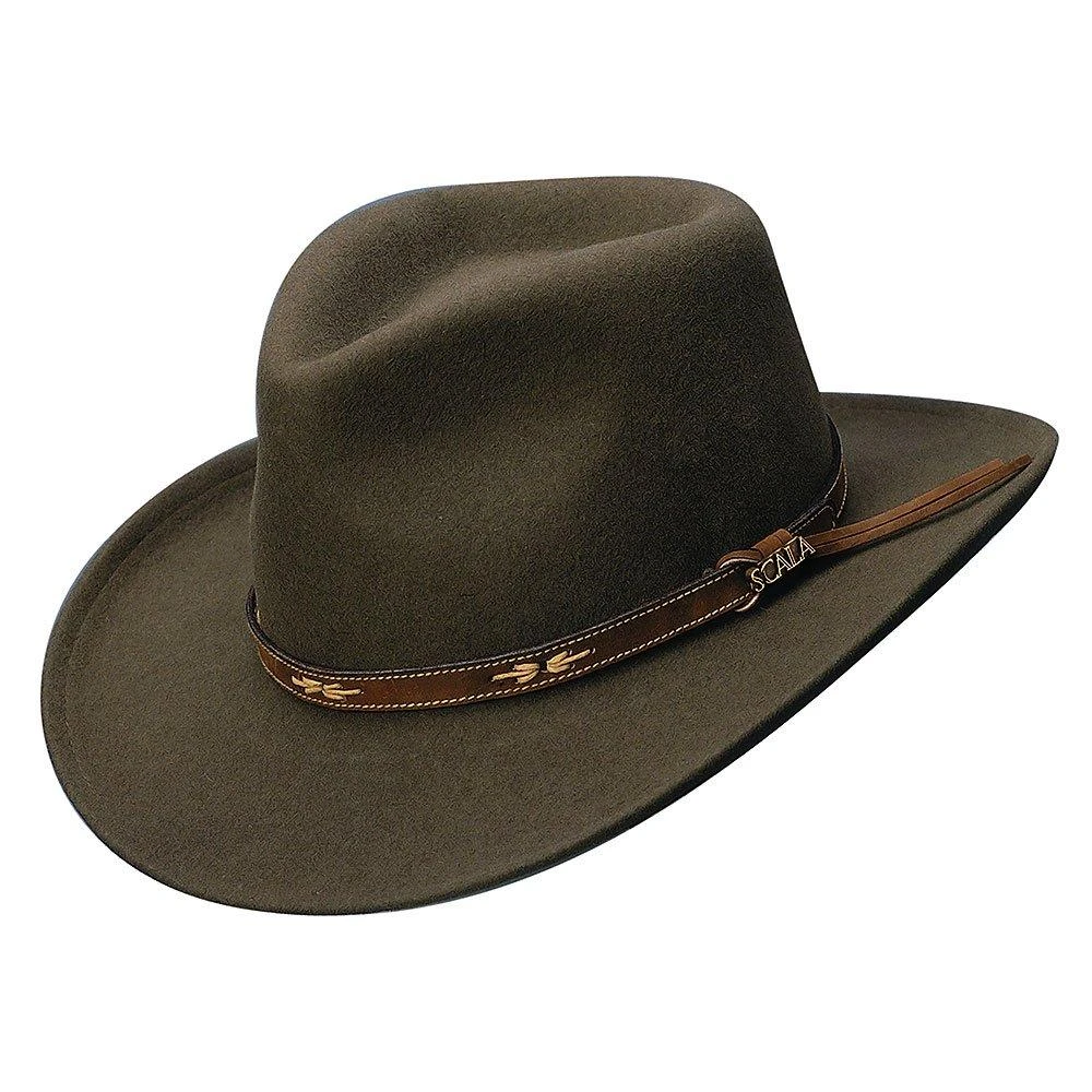 Scala Brisket - Crushable Wool Felt Outback Hat 2 Scala Brisket - Crushable Wool Felt Outback Hat - Image 2