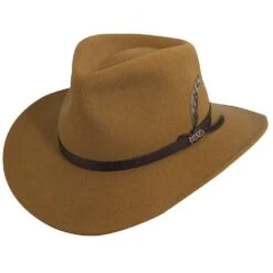Darwin - Scala DF6 Pecan Crushable Wool Felt Outback Hat -Hat Shop scala outback darwin scala df6 pecan crushable wool felt outback hat hat 16524312150156