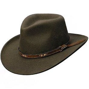 Scala Brisket - Crushable Wool Felt Outback Hat 1 Scala Brisket - Crushable Wool Felt Outback Hat
