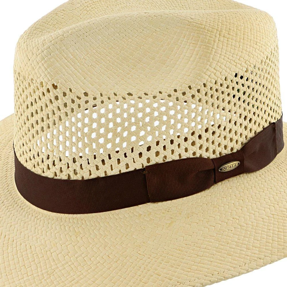 Tahoe - Scala Natural Grade 8 Panama Straw Outback Hat 6 Tahoe - Scala Natural Grade 8 Panama Straw Outback Hat - Image 6