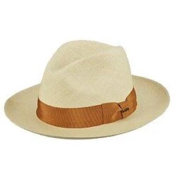 Burnside - Scala P219 Natural Grade 8 Panama Straw Safari Hat