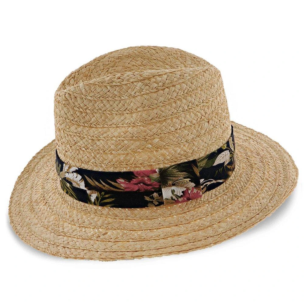 Maui - H-MR207 - Scala 100% Raffia Straw Safari Hat 1 Maui - H-MR207 - Scala 100% Raffia Straw Safari Hat