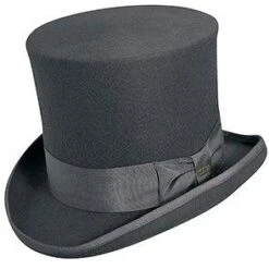 The Topper - Scala WF567 Grey Wool Felt Top Hat - 7" Tall 7 The Topper - Scala WF567 Grey Wool Felt Top Hat - 7" Tall -Hat Shop scala top grey large the topper scala wf567 grey wool felt top hat 7 tall hat 16556519915660