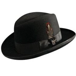 Valerio - Stacy Adams Royal Wool Felt Homburg Hat