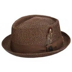 Brighton - Stacy Adams Straw Fedora Hat