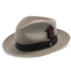 Bogie - Stetson Fur Felt Fedora Hat 38 Bogie - Stetson Fur Felt Fedora Hat -Hat Shop stetson fedora bogie stetson fur felt fedora hat hat 16524542279820
