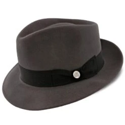 Stetson Grayson Felt Fedora Hat -Hat Shop stetson fedora grayson stetson felt fedora hat twgray hat 16524363432076