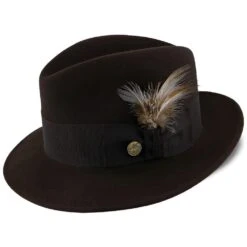 Saxon - Stetson Fur Felt Fedora Hat - TFSAXN 23 Saxon - Stetson Fur Felt Fedora Hat - TFSAXN -Hat Shop stetson fedora saxon stetson fur felt fedora hat tfsaxn hat 16524233244812