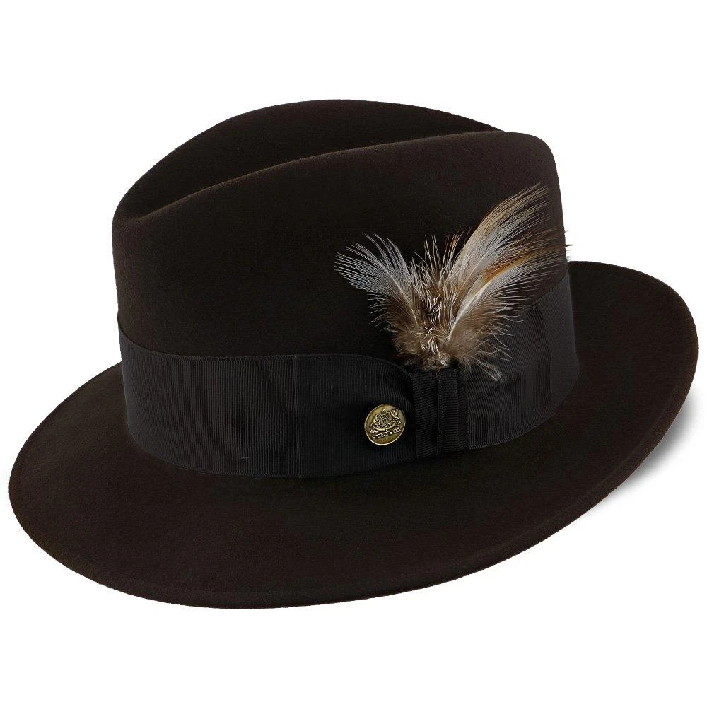 Saxon - Stetson Fur Felt Fedora Hat - TFSAXN 4 Saxon - Stetson Fur Felt Fedora Hat - TFSAXN - Image 4