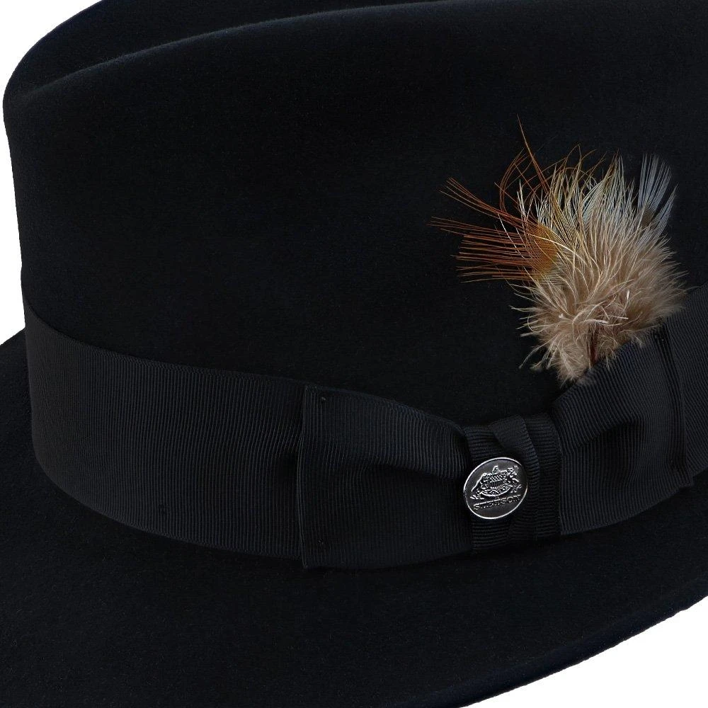 Saxon - Stetson Fur Felt Fedora Hat - TFSAXN 14 Saxon - Stetson Fur Felt Fedora Hat - TFSAXN - Image 14