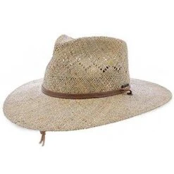 Stetson Terrace Outdoor Vented Seagrass Straw Fedora Hat