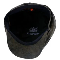 Stetson Birmingham Weathered Leather Newsboy Cap -Hat Shop stetson newsboy birmingham stetson stw199 brown weathered leather newsboy cap hat 17284280909964