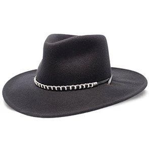 Black Foot - Stetson Wool Felt Outback Hat 1 Black Foot - Stetson Wool Felt Outback Hat