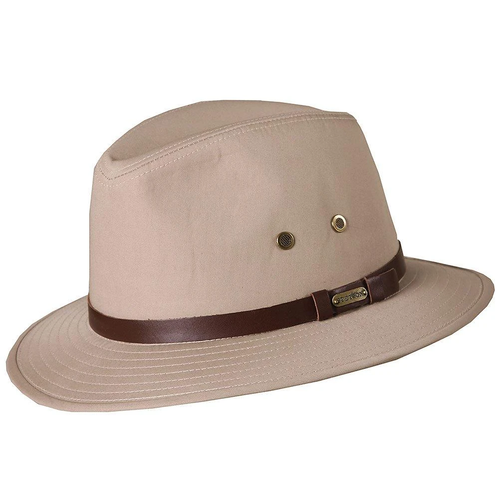 Gable - Stetson Khaki Cotton Blend Water Repellent Safari Hat - STC61 2 Gable - Stetson Khaki Cotton Blend Water Repellent Safari Hat - STC61 - Image 2