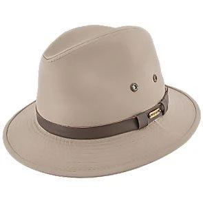 Gable - Stetson Khaki Cotton Blend Water Repellent Safari Hat - STC61 1 Gable - Stetson Khaki Cotton Blend Water Repellent Safari Hat - STC61