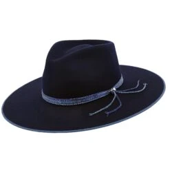 Hardrock B - Stetson Wool Felt Fedora Hat -Hat Shop stetson wide brim hardrock b stetson wool felt fedora hat hat 17078615113868