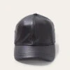 Stetson Oily Timber Leather Baseball Cap