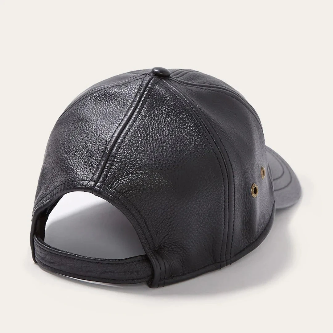 Stetson Oily Timber Leather Baseball Cap 3 Stetson Oily Timber Leather Baseball Cap - Image 3