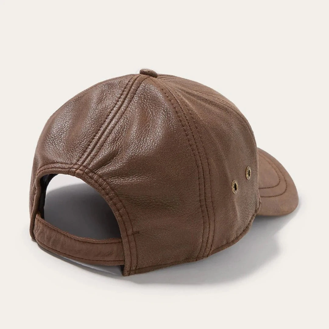 Stetson Oily Timber Leather Baseball Cap 6 Stetson Oily Timber Leather Baseball Cap - Image 6