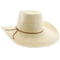 Reata Two - Natural Hand Woven Guatemalan Palm Hat -Hat Shop sunbody cowboy reata two natural hand woven guatemalan palm hat hat 16710751060108