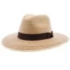 Explorer, 3 1/2" Brim - Colored Natural Hand Woven Green Palm Hat