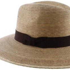 Explorer, 3 1/2" Brim - Colored Natural Hand Woven Green Palm Hat -Hat Shop sunbody fedora explorer 3 1 2 brim colored natural hand woven green palm hat hat 16524892995724