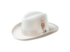 Valerio - Stacy Adams Royal Wool Felt Homburg Hat 35 Valerio - Stacy Adams Royal Wool Felt Homburg Hat -Hat Shop unnamed