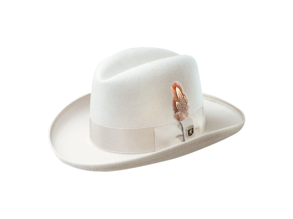 Valerio - Stacy Adams Royal Wool Felt Homburg Hat 16 Valerio - Stacy Adams Royal Wool Felt Homburg Hat - Image 16