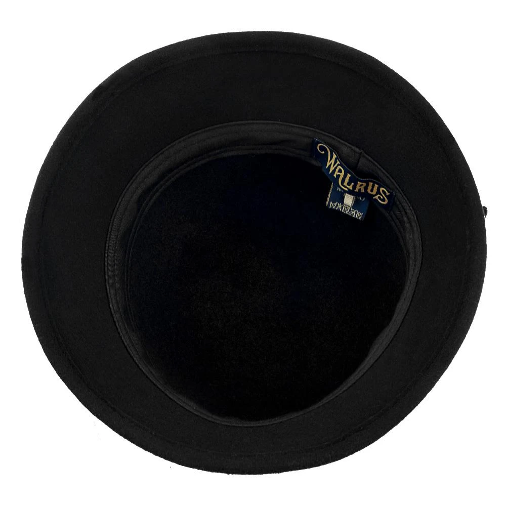 Starling - Walrus Hats Black Wool Felt Cloche Hat - H7017 8 Starling - Walrus Hats Black Wool Felt Cloche Hat - H7017 - Image 8