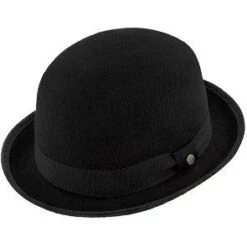 The Legend - Walrus Hats Black Wool Felt Bowler Hat - H7003