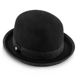 The Legend - Walrus Hats Black Wool Felt Bowler Hat - H7003 -Hat Shop walrus hats derby the legend walrus hats black wool felt bowler hat h7003 hat 16524397904012