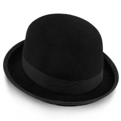 The Legend - Walrus Hats Black Wool Felt Bowler Hat - H7003 -Hat Shop walrus hats derby the legend walrus hats black wool felt bowler hat h7003 hat 16524398035084