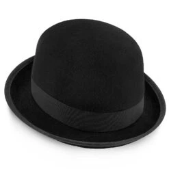 The Legend - Walrus Hats Black Wool Felt Bowler Hat - H7003 -Hat Shop walrus hats derby the legend walrus hats black wool felt bowler hat h7003 hat 16524398100620