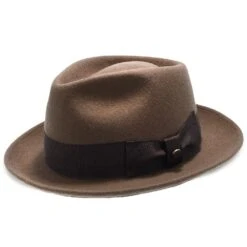 Compass - Walrus Hat Diamond Crown Wool Felt Fedora Hat -Hat Shop walrus hats fedora compass walrus hat diamond crown wool felt fedora hat hat 16524559909004