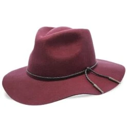 Monterey - Walrus Hats Light Brown Wool Felt Wide Brim Fedora Hat - H7010 -Hat Shop walrus hats fedora monterey walrus hats light brown wool felt wide brim fedora hat h7010 hat 16524406554764
