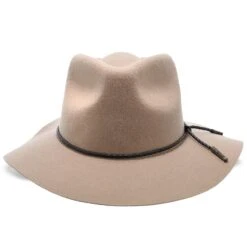 Monterey - Walrus Hats Light Brown Wool Felt Wide Brim Fedora Hat - H7010 -Hat Shop walrus hats fedora monterey walrus hats light brown wool felt wide brim fedora hat h7010 hat 16524406685836