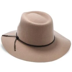 Monterey - Walrus Hats Light Brown Wool Felt Wide Brim Fedora Hat - H7010 -Hat Shop walrus hats fedora monterey walrus hats light brown wool felt wide brim fedora hat h7010 hat 16524407242892