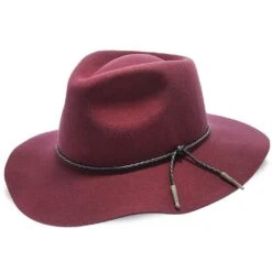 Monterey - Walrus Hats Light Brown Wool Felt Wide Brim Fedora Hat - H7010 -Hat Shop walrus hats fedora monterey walrus hats light brown wool felt wide brim fedora hat h7010 hat 16711979139212