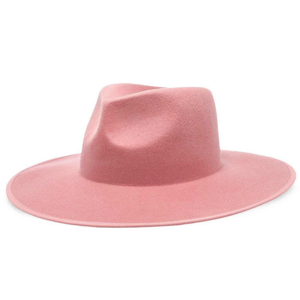 Walrus Hats Castle Pink W/ Western Bands Wool Fedora Hat 2 Walrus Hats Castle Pink W/ Western Bands Wool Fedora Hat - Image 2